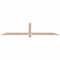 Ekena Millwork Eugene Smooth Timber Gable Bracket, Douglas Fir, 84"W x 17"H x 1 1/2"D x 3 1/2"F, 5/12 Pitch GBW084X17X0204EUG00SDF - alternate 1